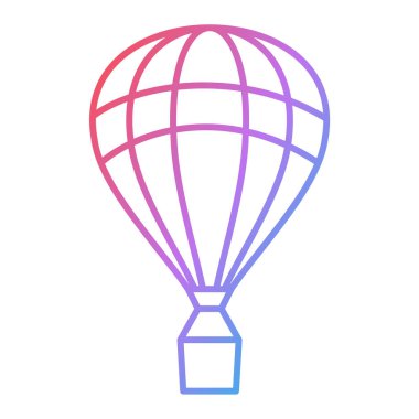 paraşüt simgesi vektör illüstrasyonu