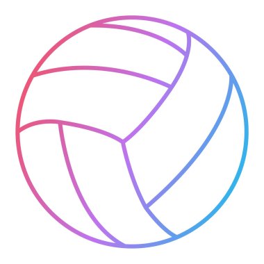 Top simgesinin vektör illüstrasyonu