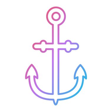 çapa simgesi vektör illüstrasyonu