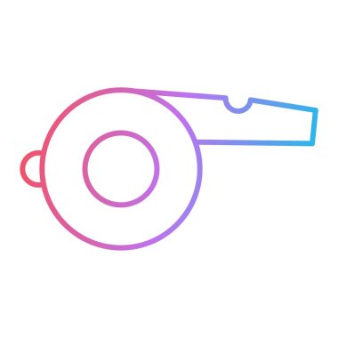 ıslık simgesi vektör illüstrasyonu