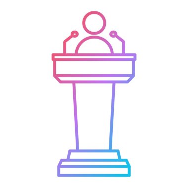 Konferans odası ikon vektör illüstrasyon tasarımı