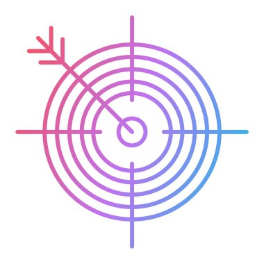 hedef simge vektör illüstrasyonu