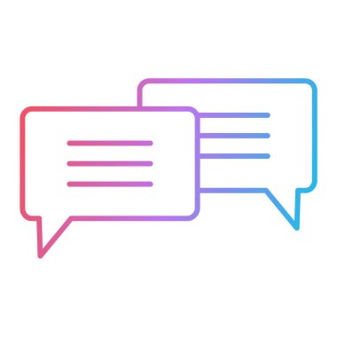 Sohbet kabarcığı vektör illüstrasyonu