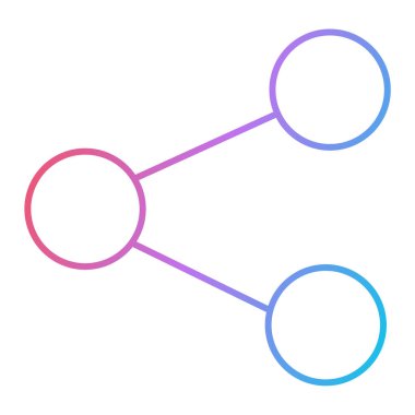 paylaşımcı vektör simgesi modern basit illüstrasyon