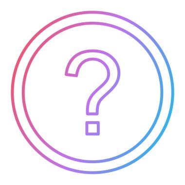 Soru işareti vektör illüstrasyonu