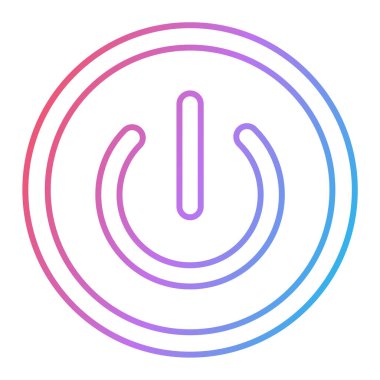 güç hattı simgesi, vektör illüstrasyonu