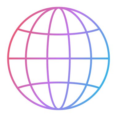 Küre simgesi. Web Tasarım