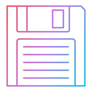 Disket simgesi. vektör illüstrasyonu