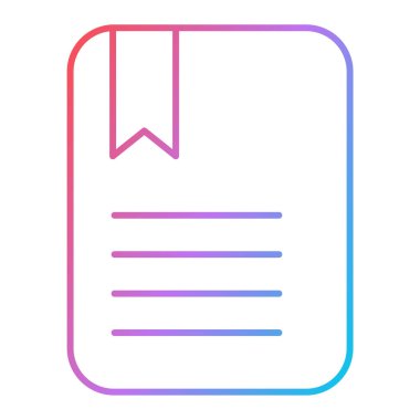 kitap simgesi vektör illüstrasyonu