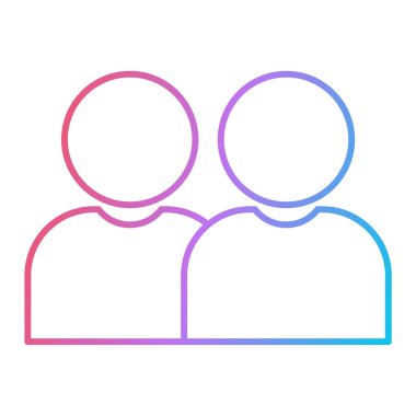 insanlar simge vektör illüstrasyonu