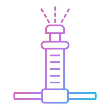 Modern hastane simgesinin vektör illüstrasyonu