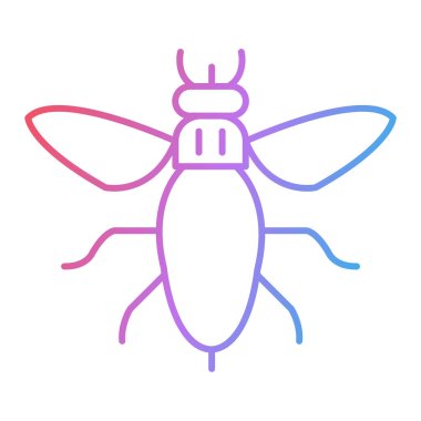 Böcek ikonu vektörü. Hamamböceği işareti. izole edilmiş sembol çizimi