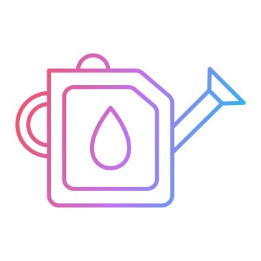 Su kutusu simgesi. Web için gaz pompası vektör simgelerinin özet çizimi