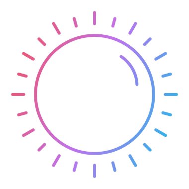 Güneş ikonu. Web için güneş paneli vektör simgelerinin basit çizimi