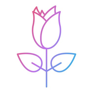 çiçek simgesi vektör illüstrasyonu