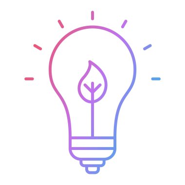 ampul vektör kabartması düz simge