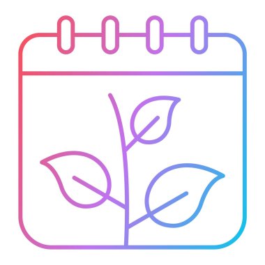 Takvim simgesi vektör illüstrasyonu