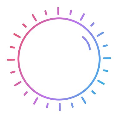 Güneş ikonu. Web için yıldız vektör simgelerinin basit illüstrasyonu