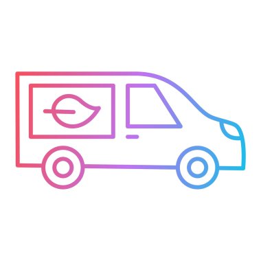 araba taşıma simgesi vektör illüstrasyonu