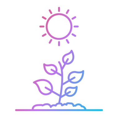 çiçek simgesi vektör illüstrasyonu