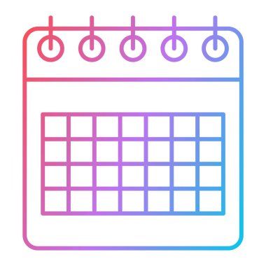 Takvim simgesi vektör çizim şablonu