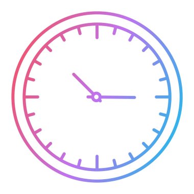 Saat simgesi vektör illüstrasyonu