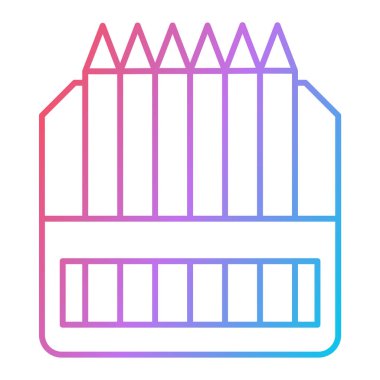 Kalem simgesi. Web için kalem vektör simgelerinin özet çizimi