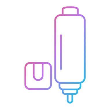 Elektrik prizi ikonu vektörü. İnce çizgi işareti. izole edilmiş sınır sembolü çizimi