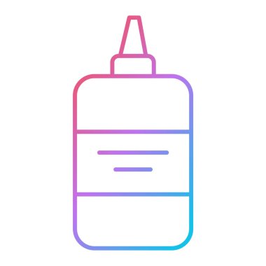 Yapıştırıcı şişesi ikonu. Web için tuz karıştırıcı vektör simgelerinin özet çizimi