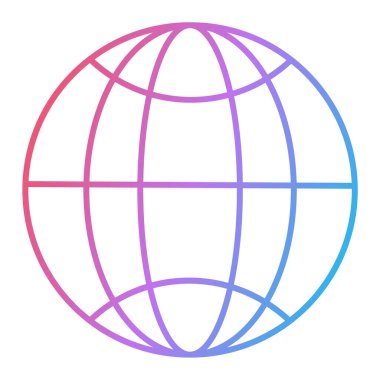 Dünya simgesinin vektör illüstrasyonu