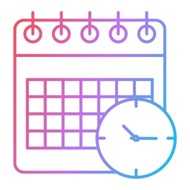 Takvim simgesi vektör illüstrasyonu