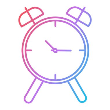 Alarm saati simgesi vektör çizimi tasarımı