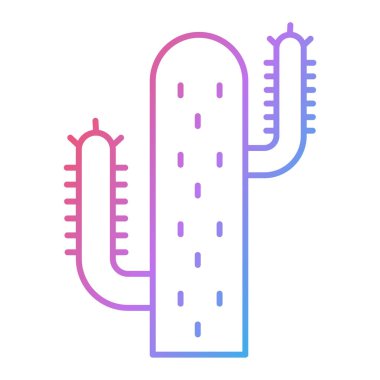 Kaktüs simgesi vektör illüstrasyonu