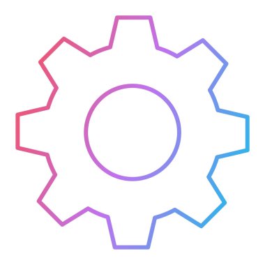 dişli simgesi vektör illüstrasyonu