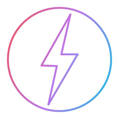 Şimşek vektör simgesi modern illüstrasyon