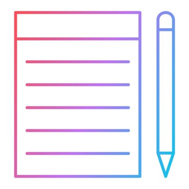 Belge. Web simgesi basit illüstrasyon