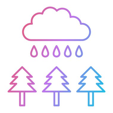 hava tahmini ikon vektör illüstrasyon tasarımı