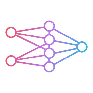 Bir kalbin çizgi simgesinin vektör çizimi