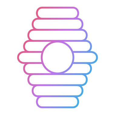 Bir arı simgesinin vektör illüstrasyonu