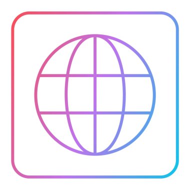 Modern simge küresinin vektör çizimi