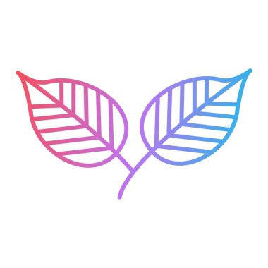 Yaprak ikonu vektör illüstrasyonu