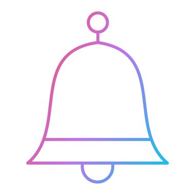 Çan simgesi vektör illüstrasyonu