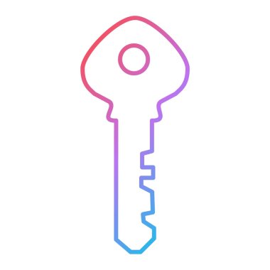 Anahtar simgesi vektör illüstrasyonu