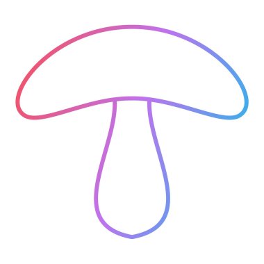 mantar simgesi vektör illüstrasyonu