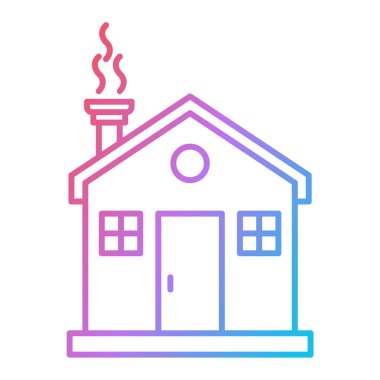 Bir ateş simgesinin vektör illüstrasyonu