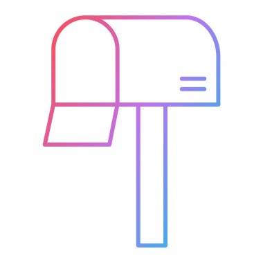 posta kutusu simgesi vektör illüstrasyonu