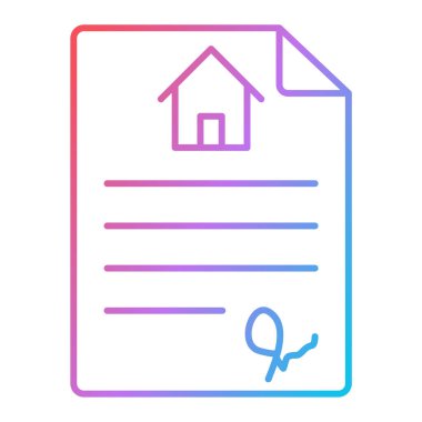 Emlakçı simgesi vektör illüstrasyonu