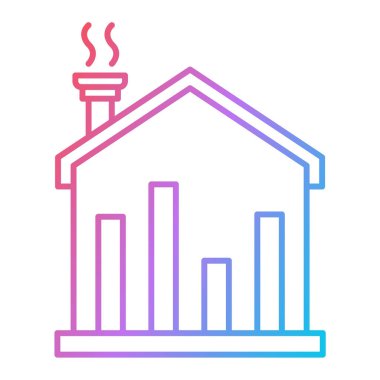 Ev simgesinin vektör illüstrasyonu