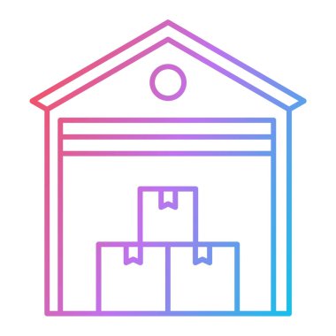 kutu teslim simgesi vektörü