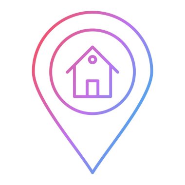 ev simgesi vektör illüstrasyonu